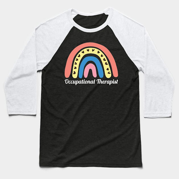 Occupational Therapist Rainbow Tee Baseball T-Shirt by Pchadden